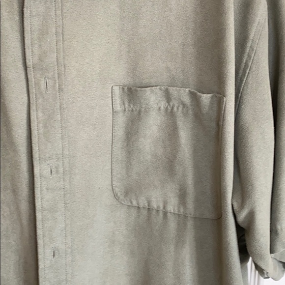 Olive green button down - Picture 3 of 4